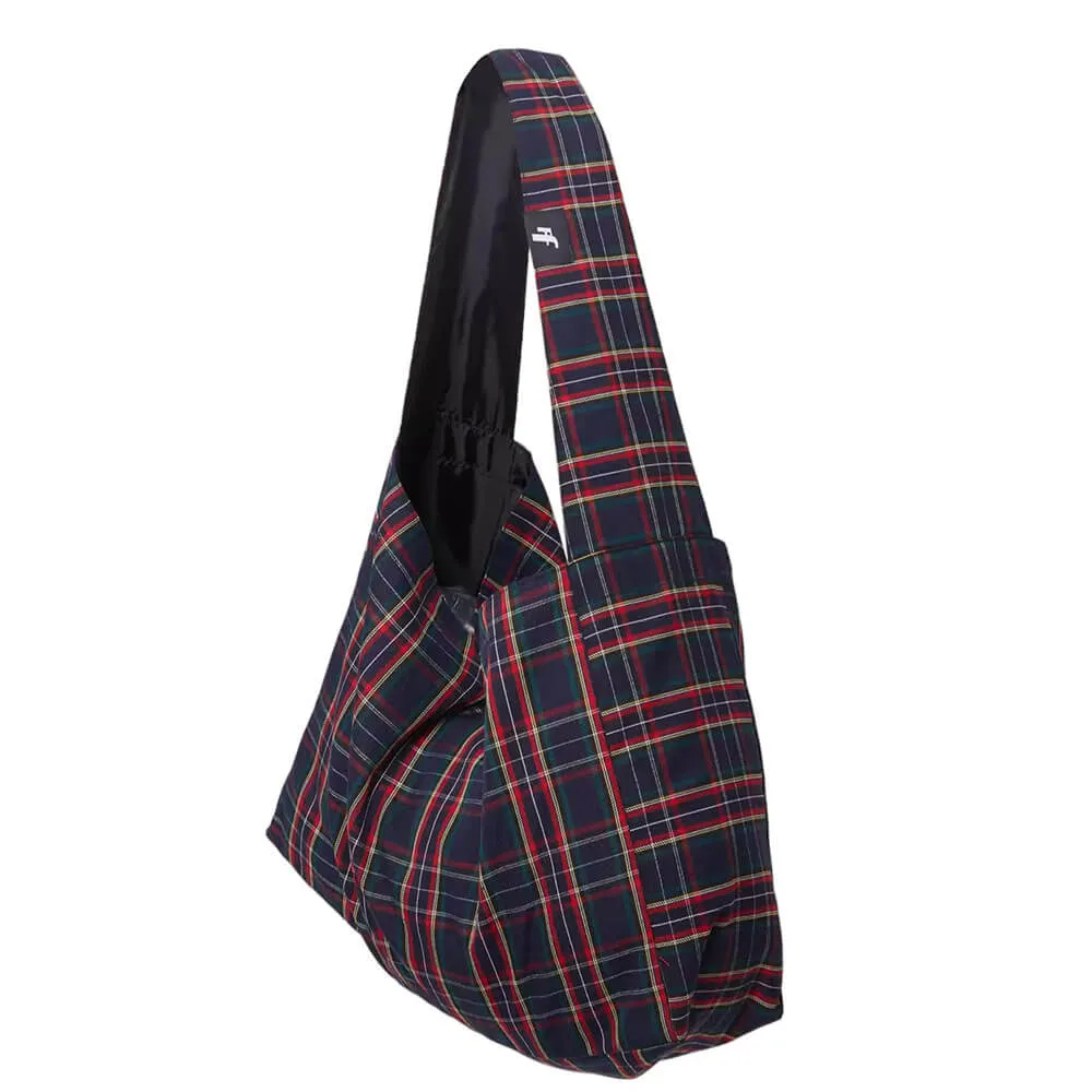 Preppy Style Plaid Tote Bag