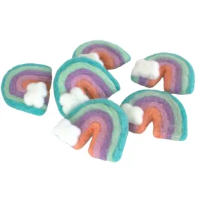 Rainbow & Cloud Felt Shapes- Pastels