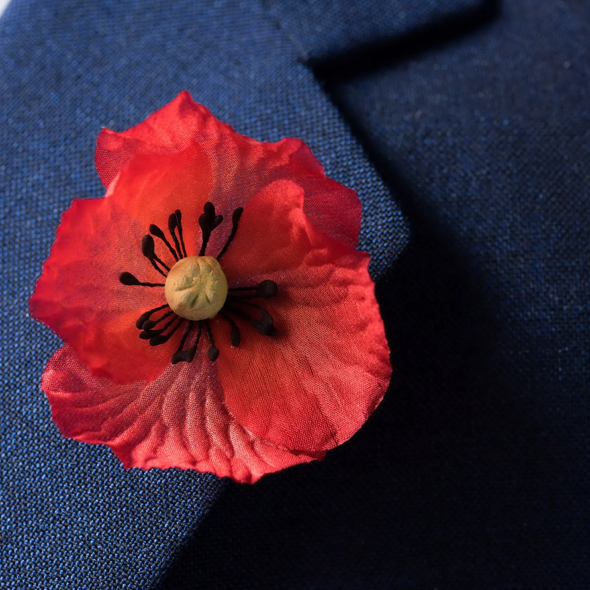 Red Poppy Remembrance Day Boutonnière Flower