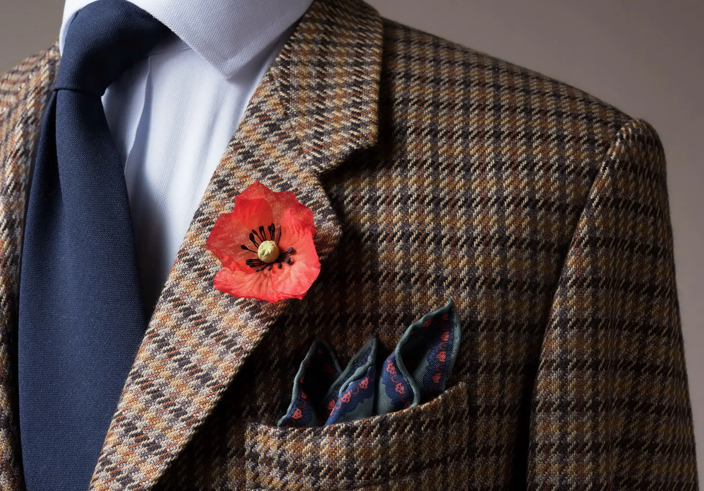 Red Poppy Remembrance Day Boutonnière Flower