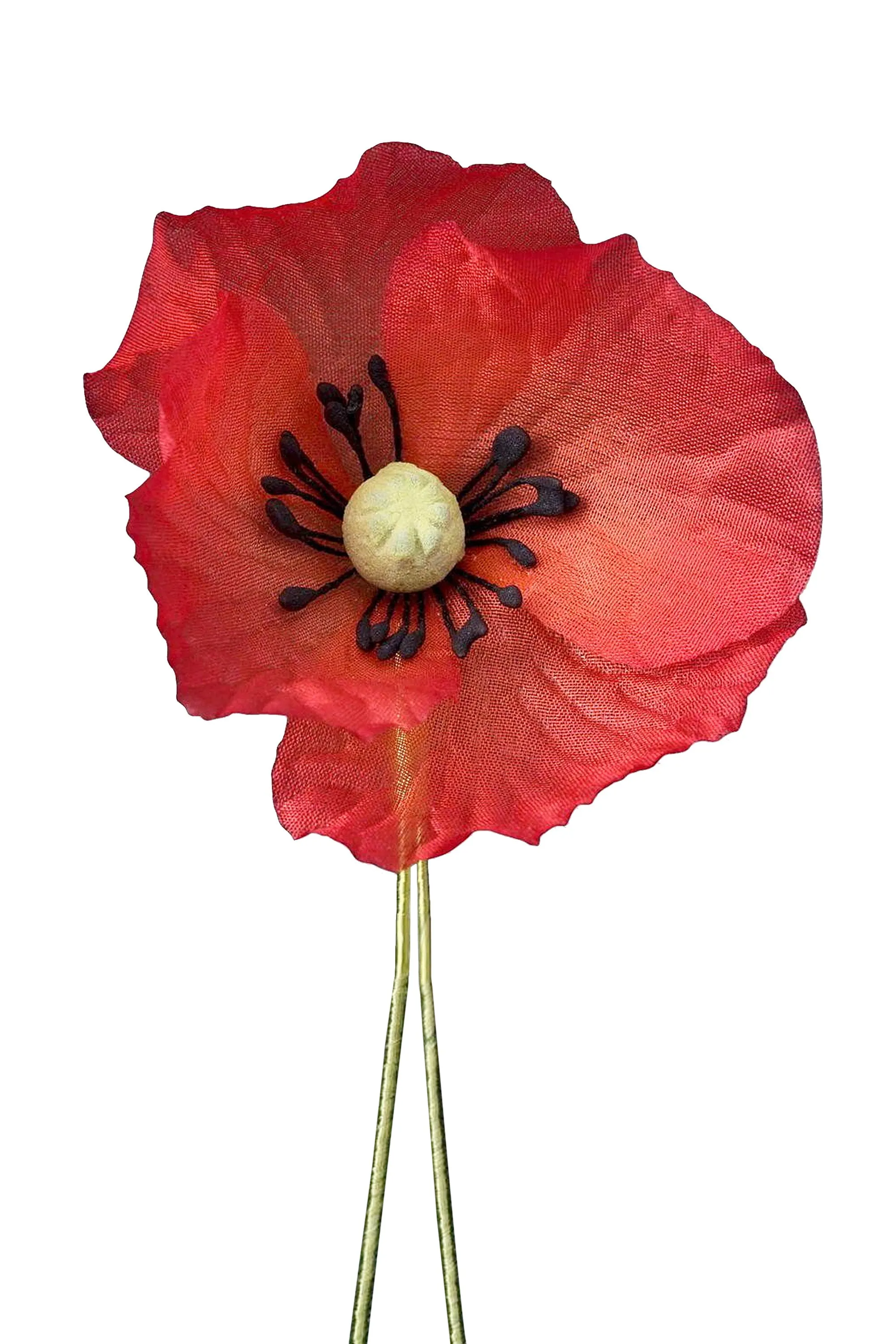 Red Poppy Remembrance Day Boutonnière Flower