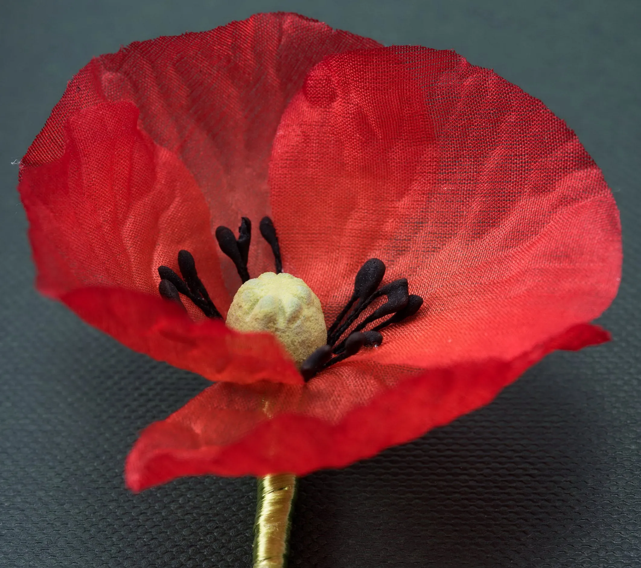 Red Poppy Remembrance Day Boutonnière Flower