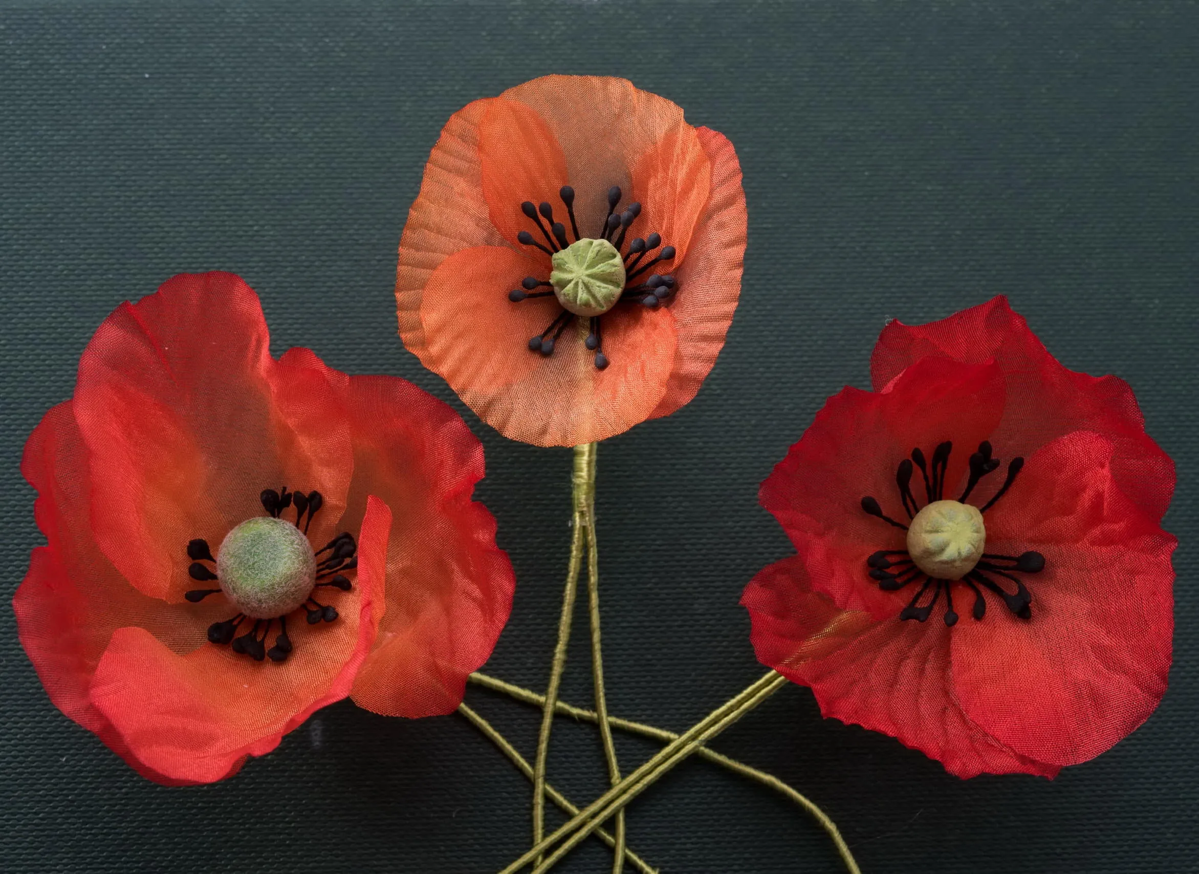 Red Poppy Remembrance Day Boutonnière Flower