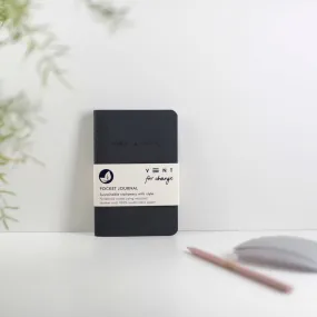 ReLeather & Sustainable Make A Mark Pocket Journal - Charcoal