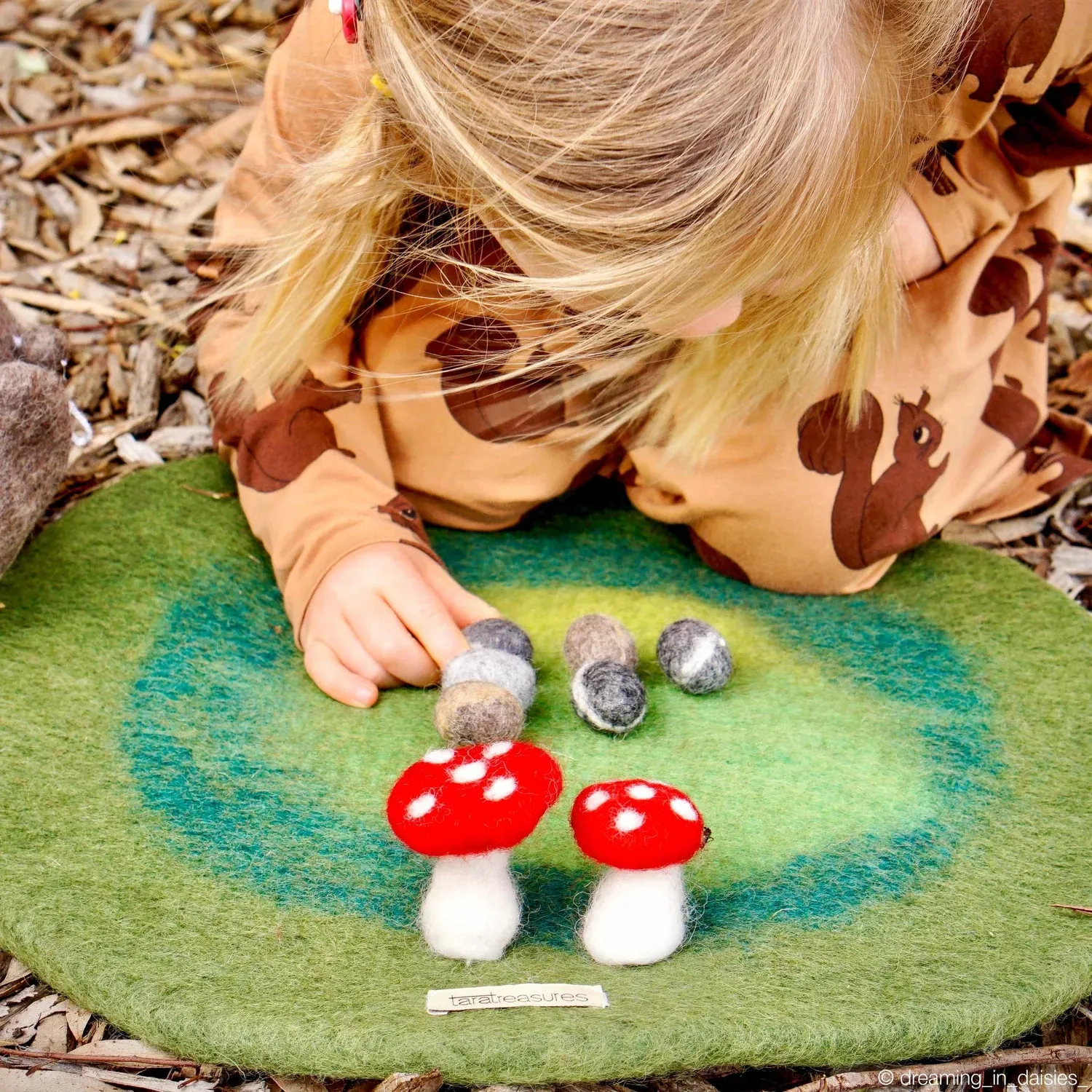 Round Mushroom Play Mat