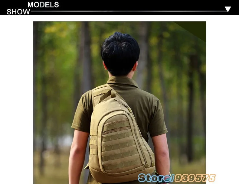 Route 66 Men Tactical Chest Sling Pack Outdoor Travel Hiking Advanced Tactical Messenger Bag