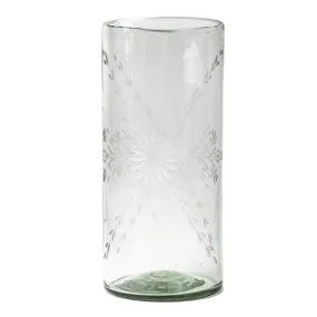 San Miguel Etched Glass Vase