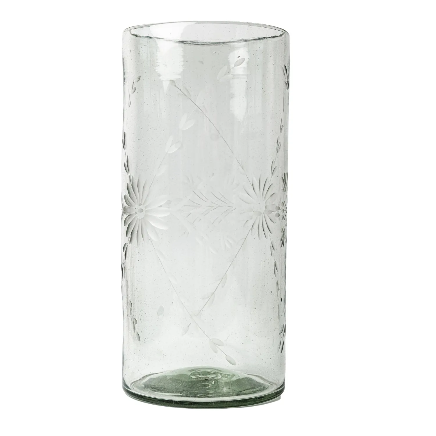 San Miguel Etched Glass Vase