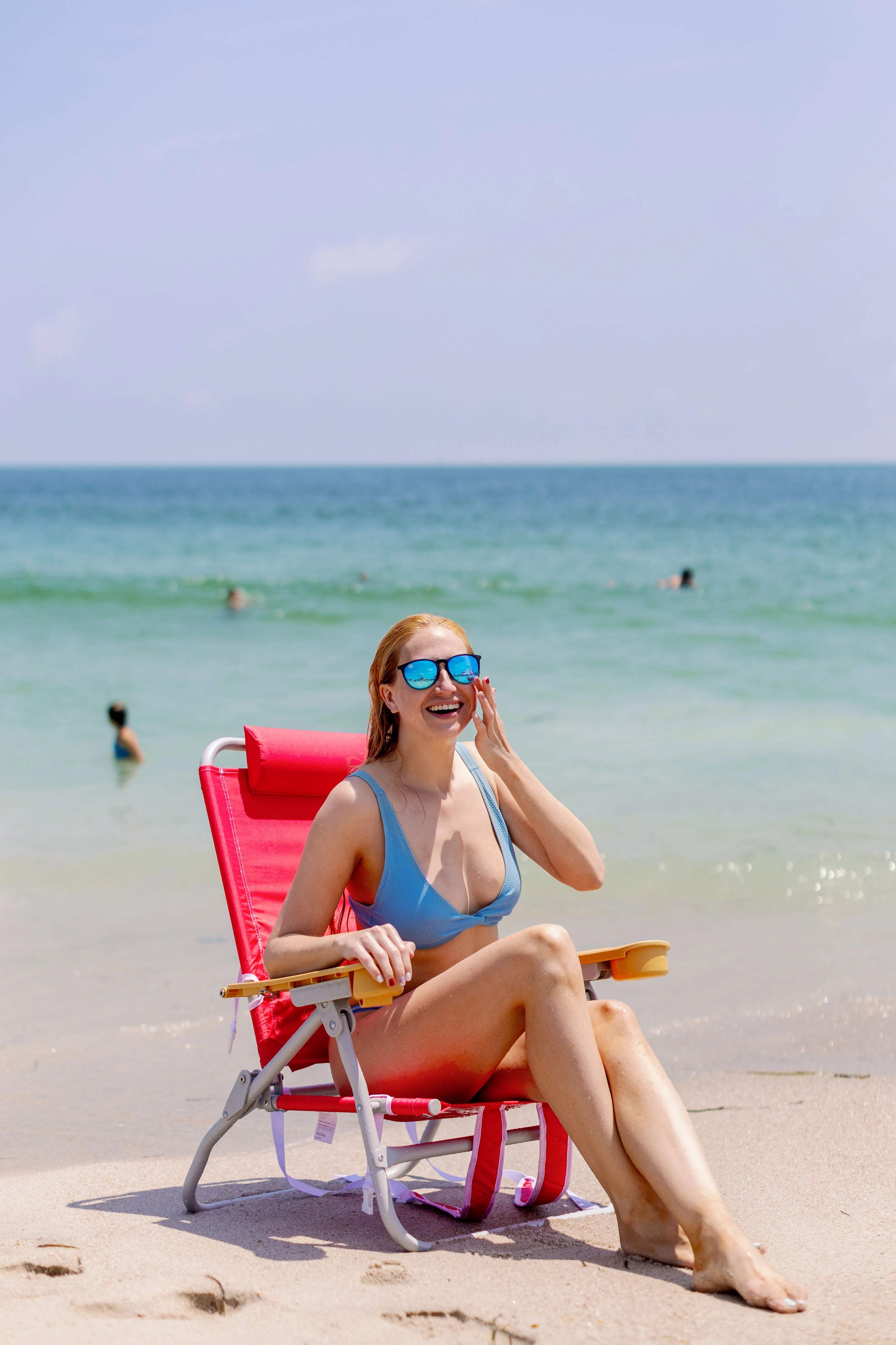 Sandbar Low Beach Chair in Watermelon Pink