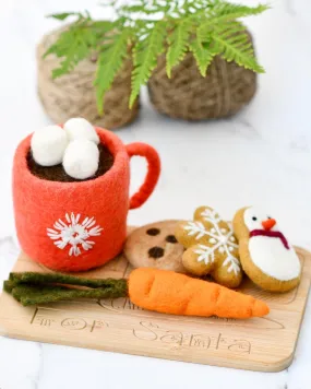 Santa's Snacks with Red Hot Chocolate Cup