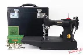 Singer Featherweight 221 Sewing Machine, Rare - WRINKLE AF5893**