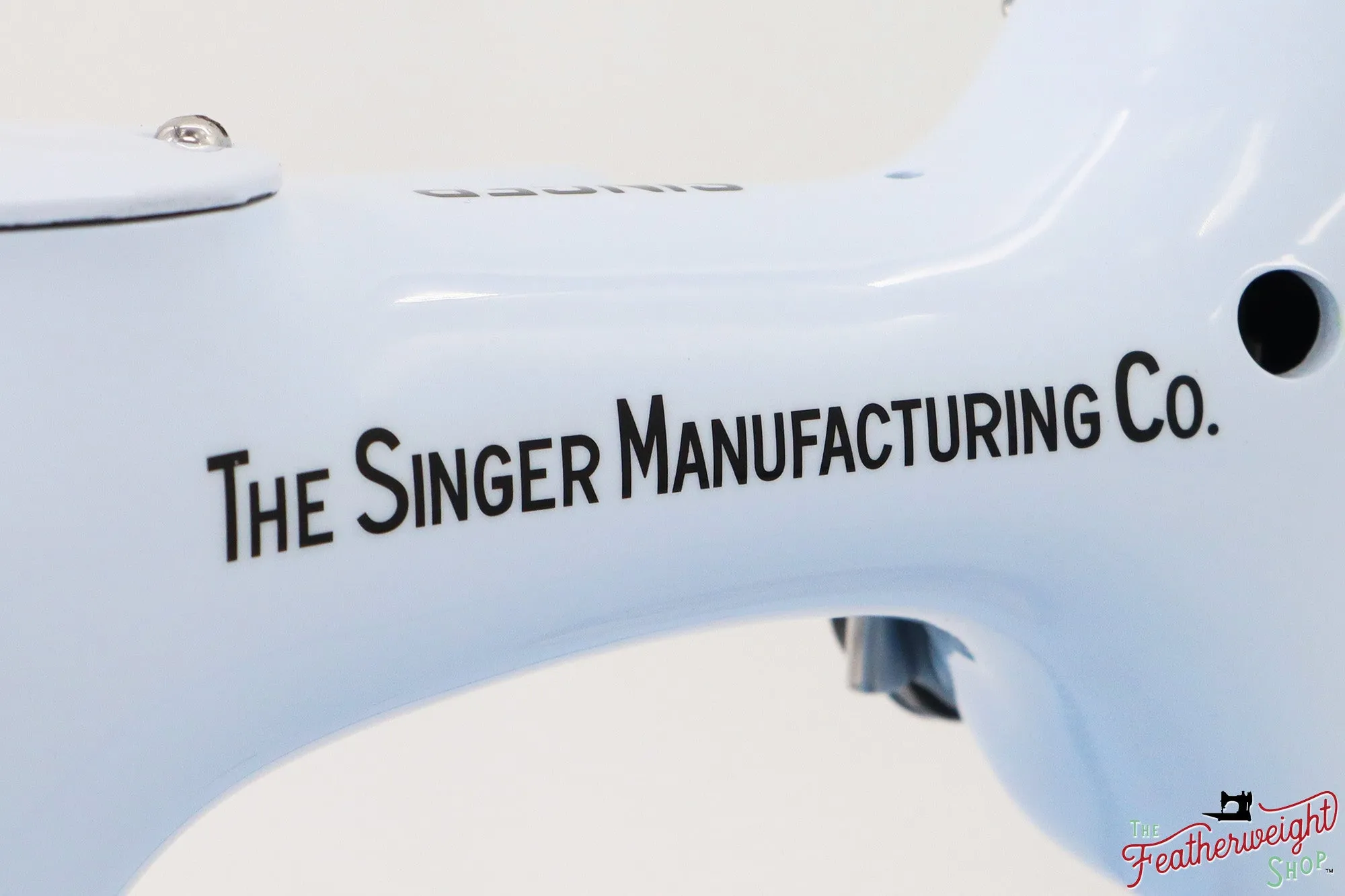 Singer Featherweight Top Decal 221 Fully Restored in Cinderella Blue, AF383*** - SCARCE