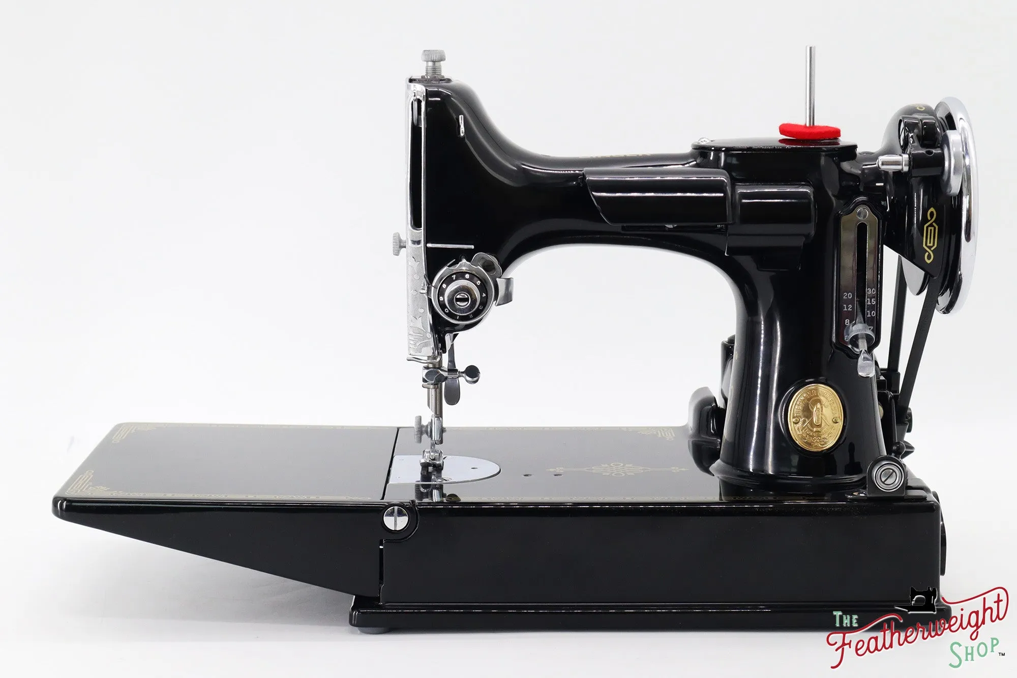 Singer Featherweight Top Decal 221 Fully Restored in Gloss Black, AF3852** - SCARCE