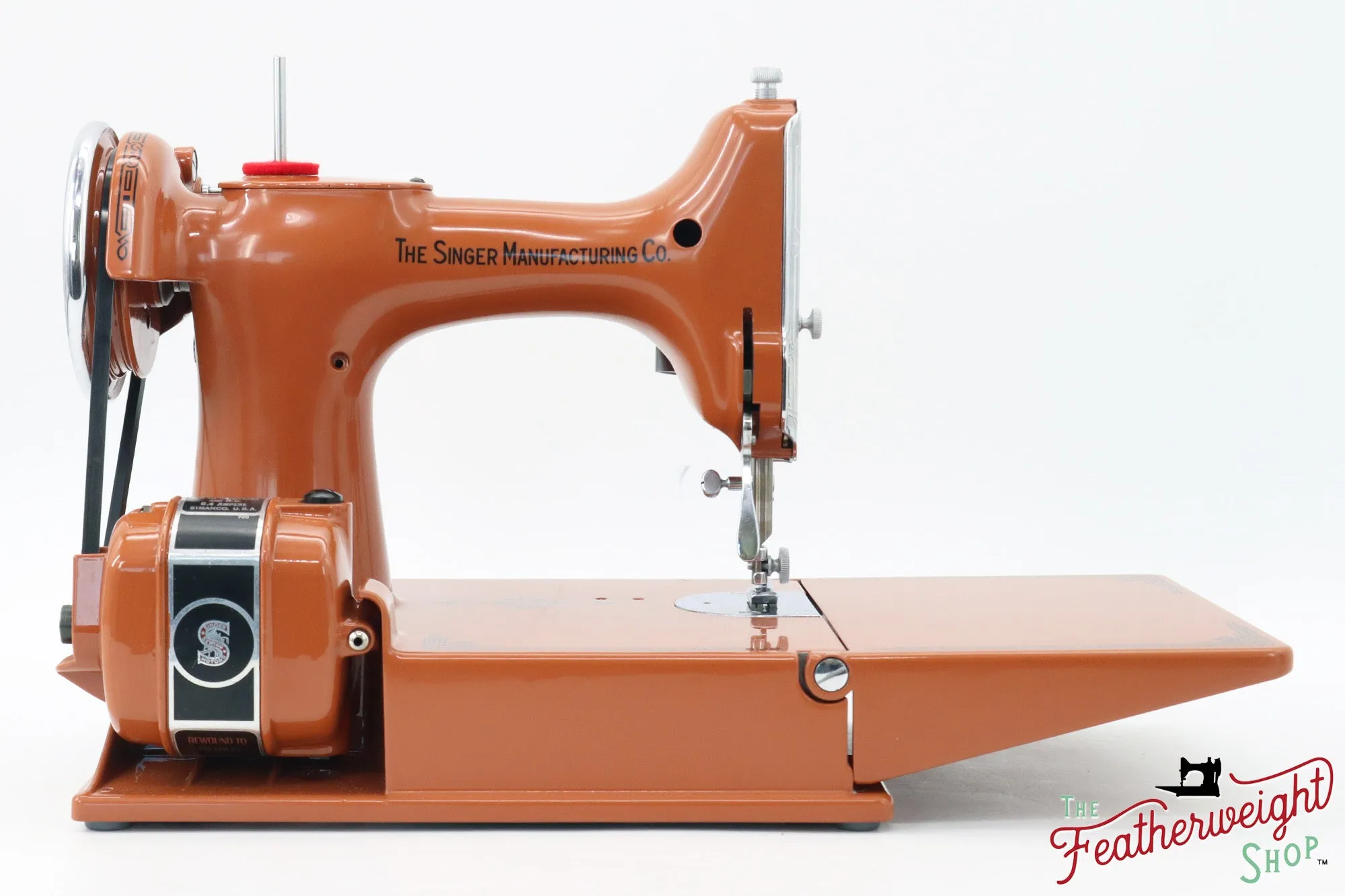 Singer Featherweight Top Decal 221 Fully Restored in Pumpkin Spice, AF382*** - SCARCE