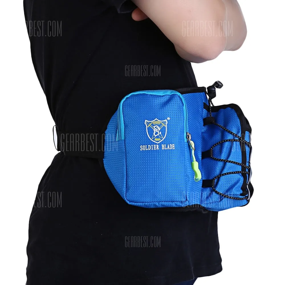 SOLDIERBLADE Waist Belt Pack Running Sports Water Bag- BLUE