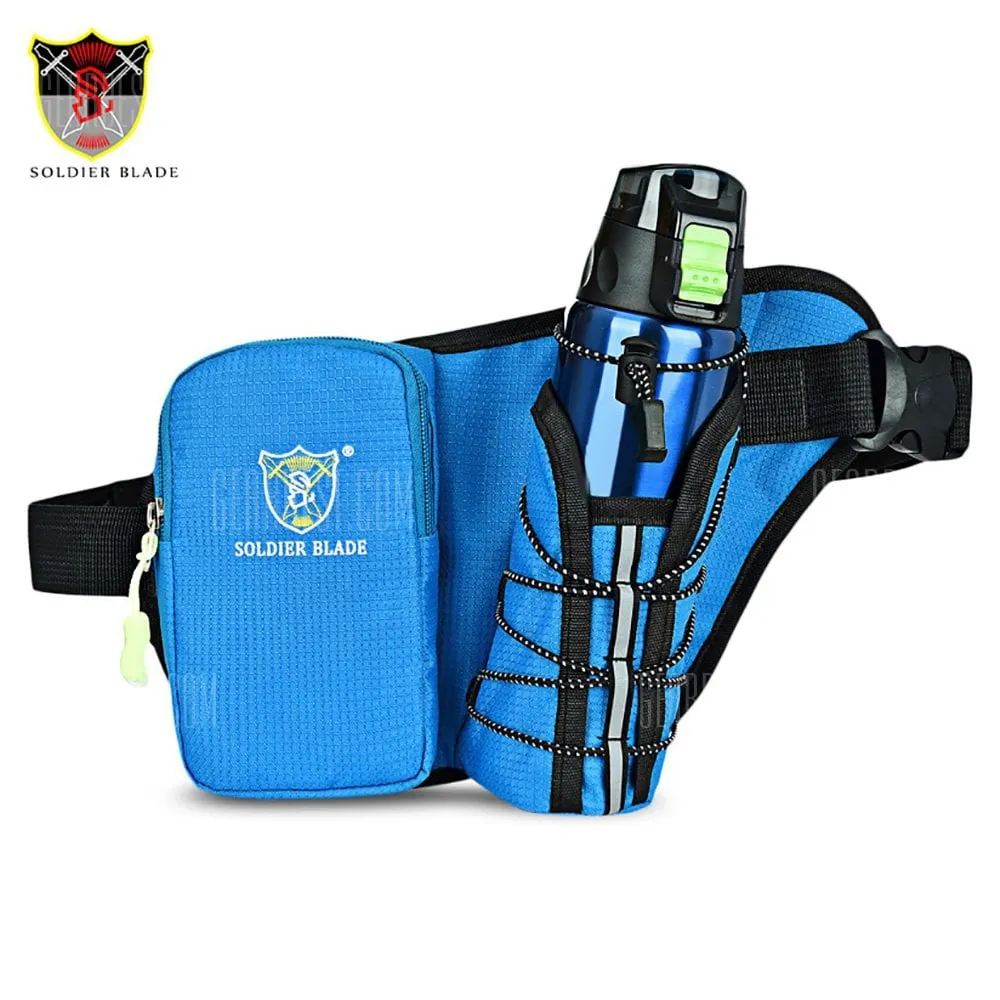 SOLDIERBLADE Waist Belt Pack Running Sports Water Bag- BLUE