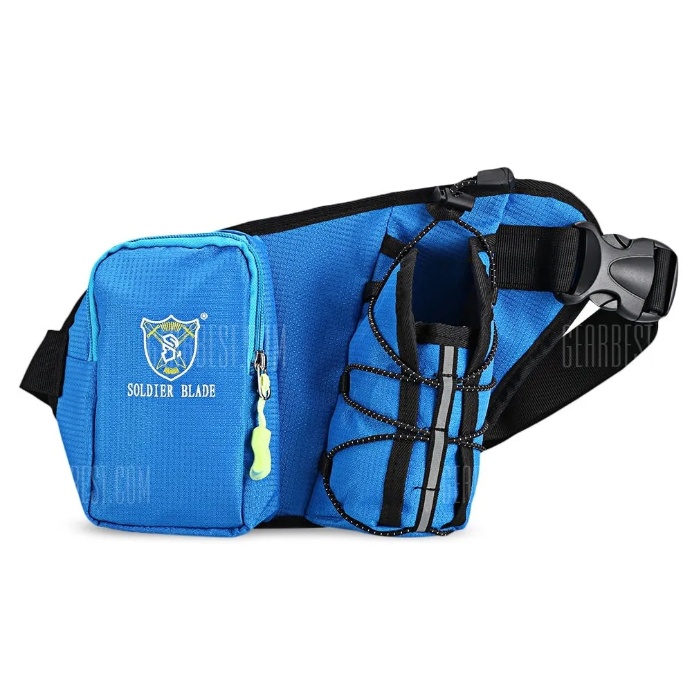 SOLDIERBLADE Waist Belt Pack Running Sports Water Bag- BLUE