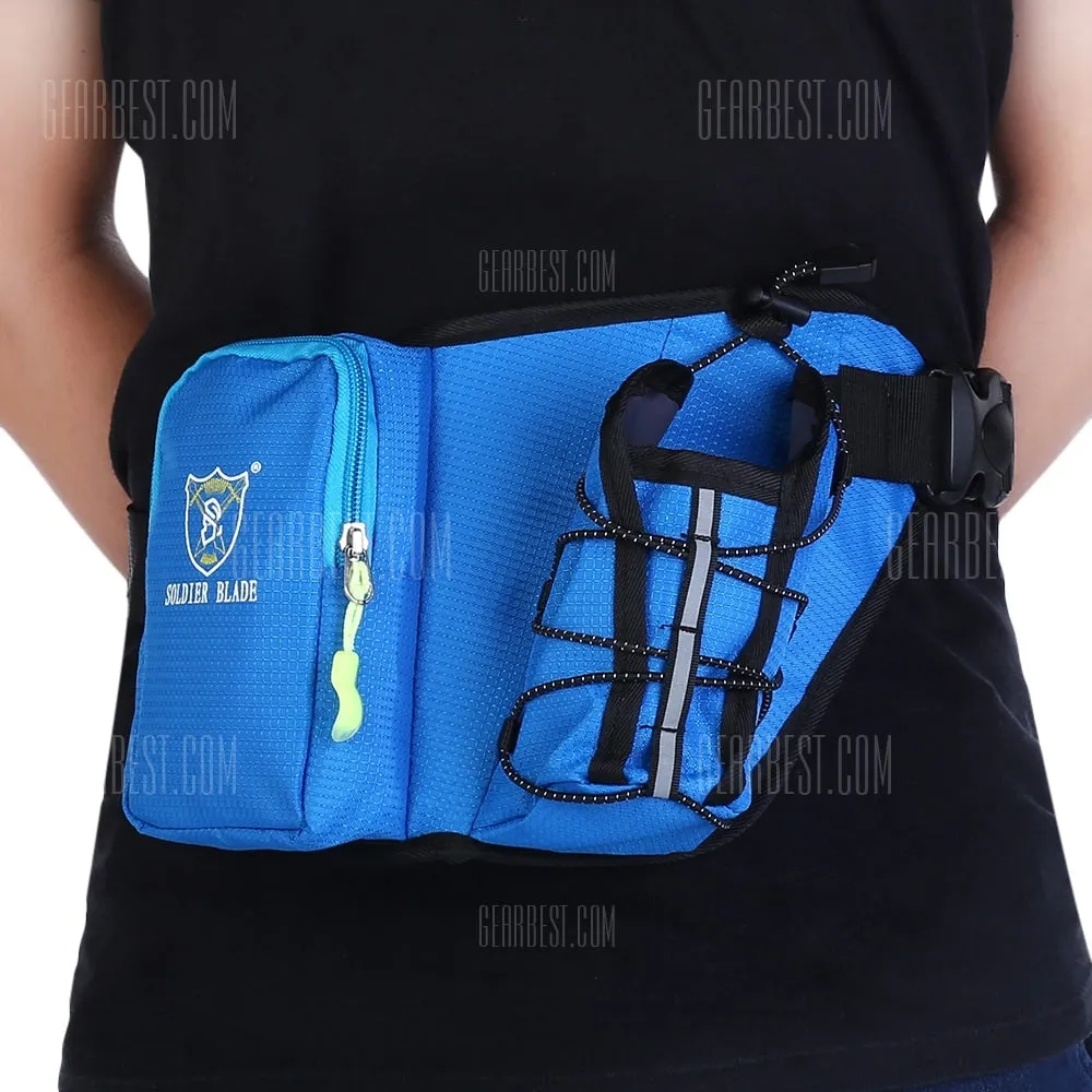 SOLDIERBLADE Waist Belt Pack Running Sports Water Bag- BLUE