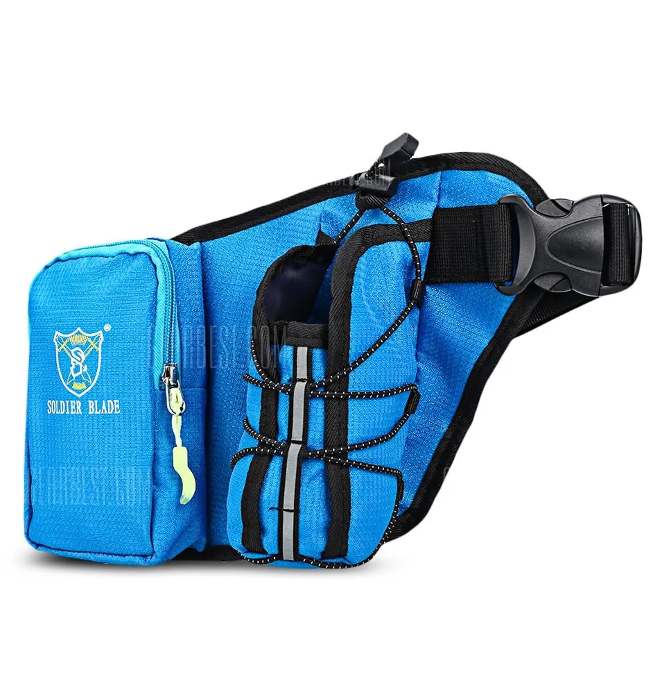 SOLDIERBLADE Waist Belt Pack Running Sports Water Bag- BLUE