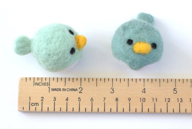 Spring Bird Chick Felt Shapes- SET OF 3 or 6- Pinks