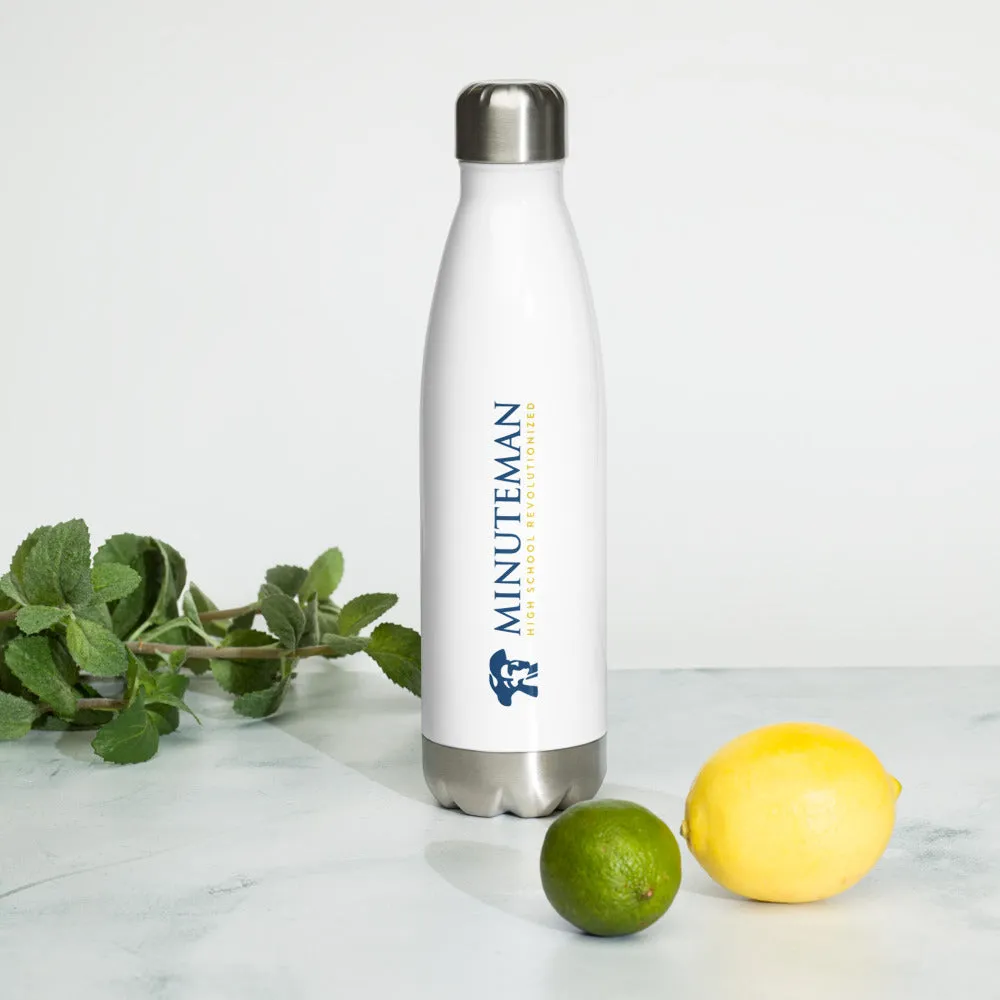 Stainless Steel Water Bottle - Flat Logo