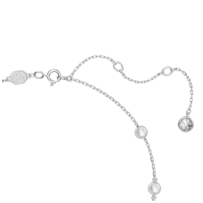 Stella Crystal Pearls Star White Rhodium Plated Necklace 5645379