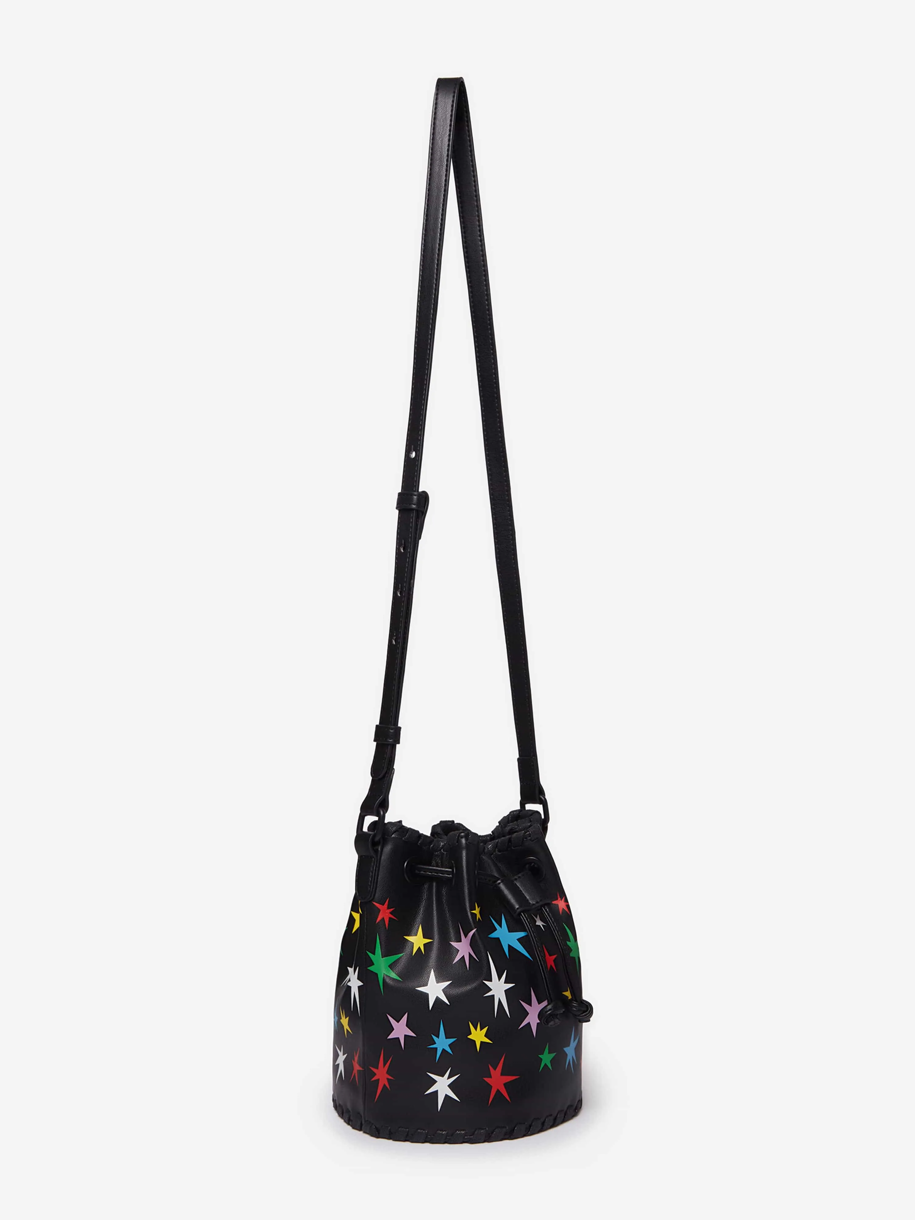 Stella McCartney Girls Star Bucket Bag in Black (23 cm)