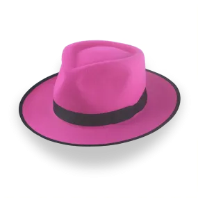 Stylish Fuchsia Fedora Hat with Custom Fit | The Equinox