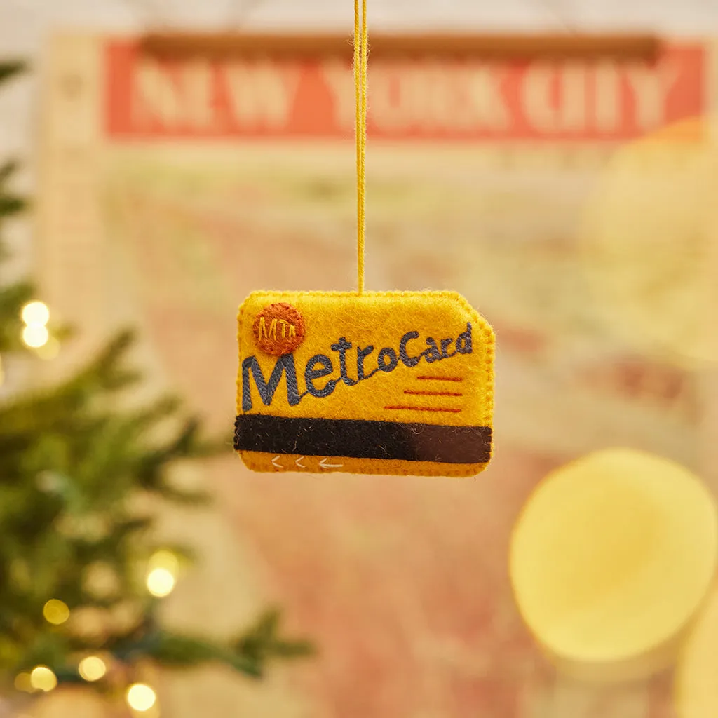 Subway Card Ornament