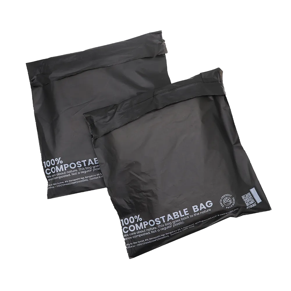 Tamper Proof Compostable Courier Bags With Sealking(8"x 8" 2")- [Pack of 100]