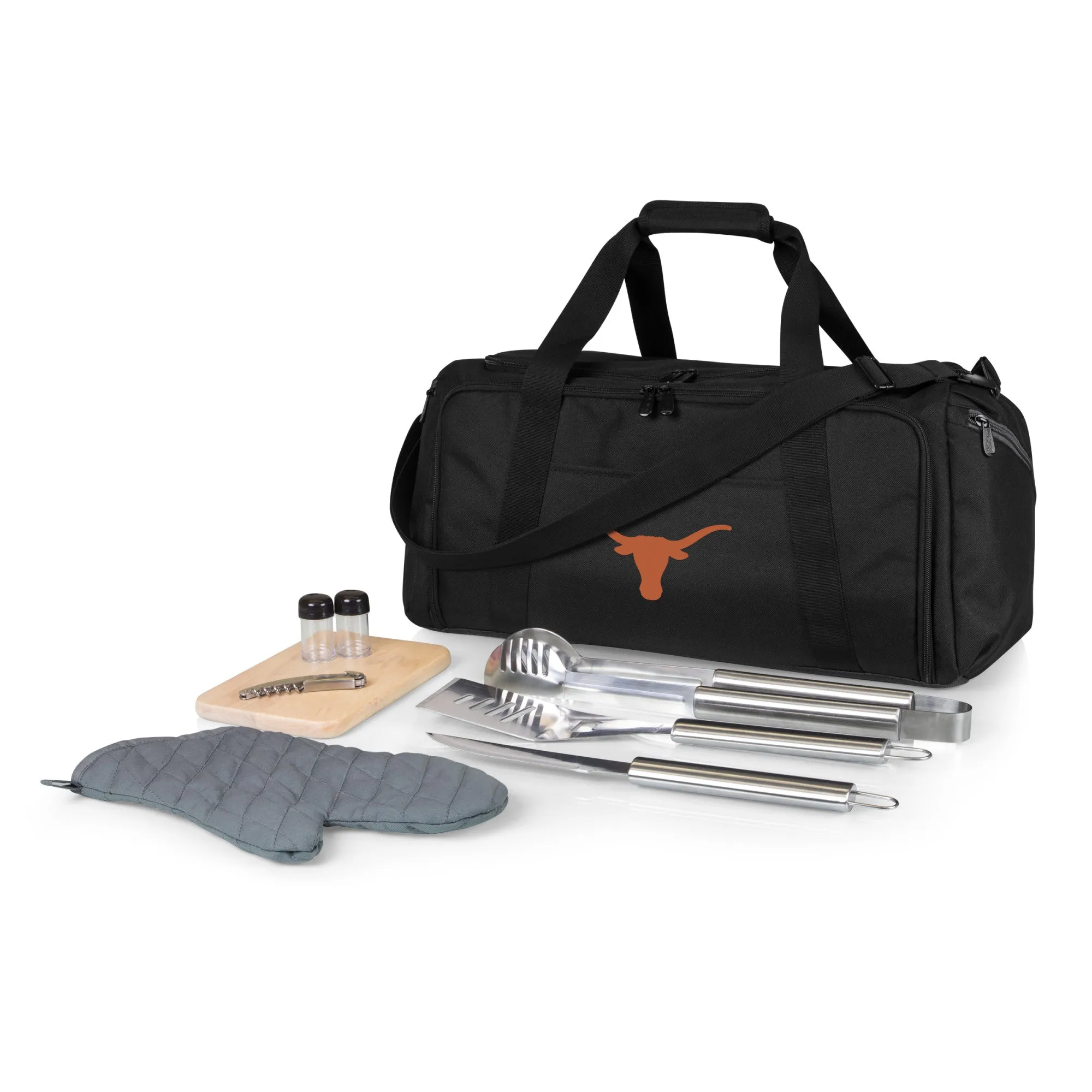 Texas Longhorns - BBQ Kit Grill Set & Cooler