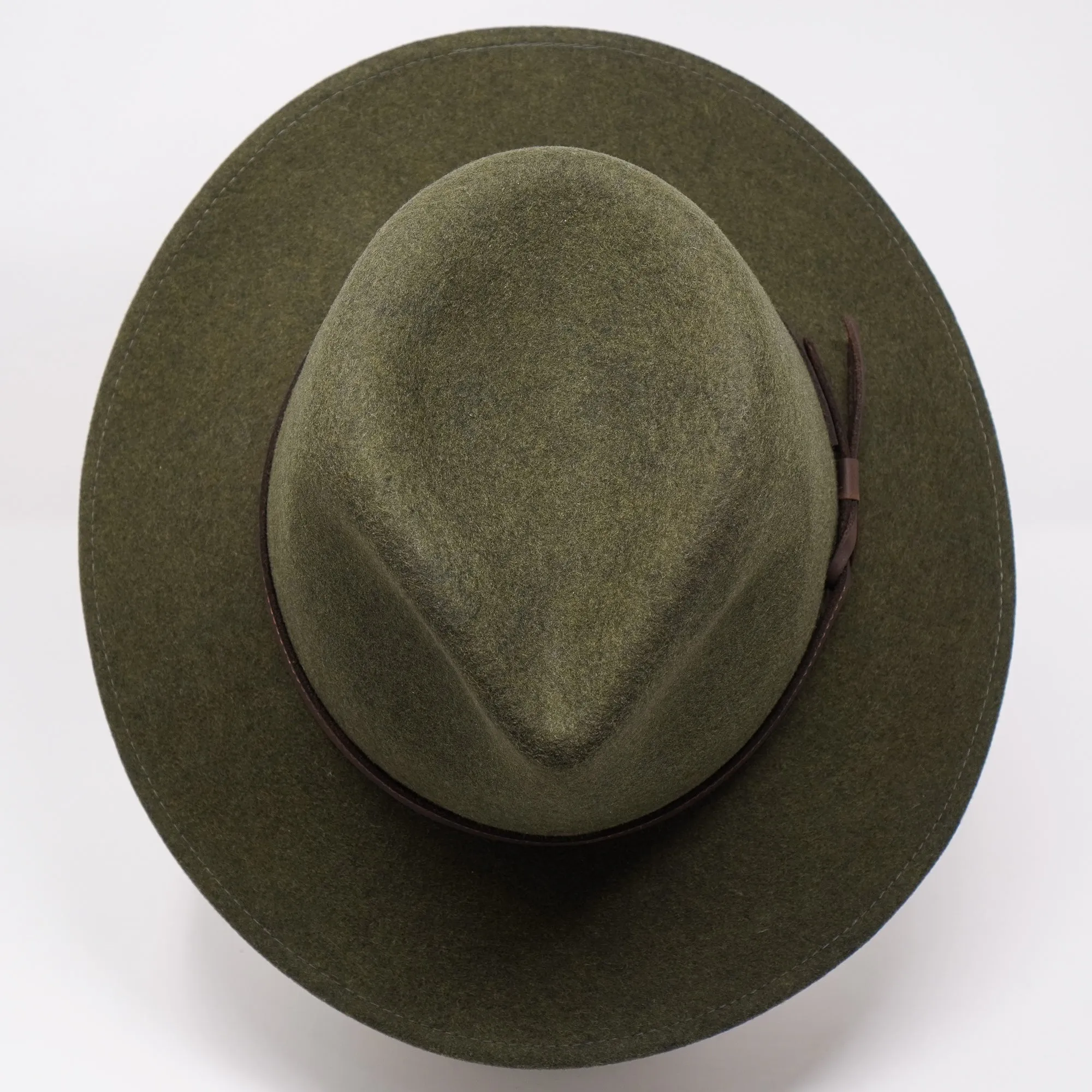 The Lawrence - Flat Brimmed Fedora Trilby Felt Hat