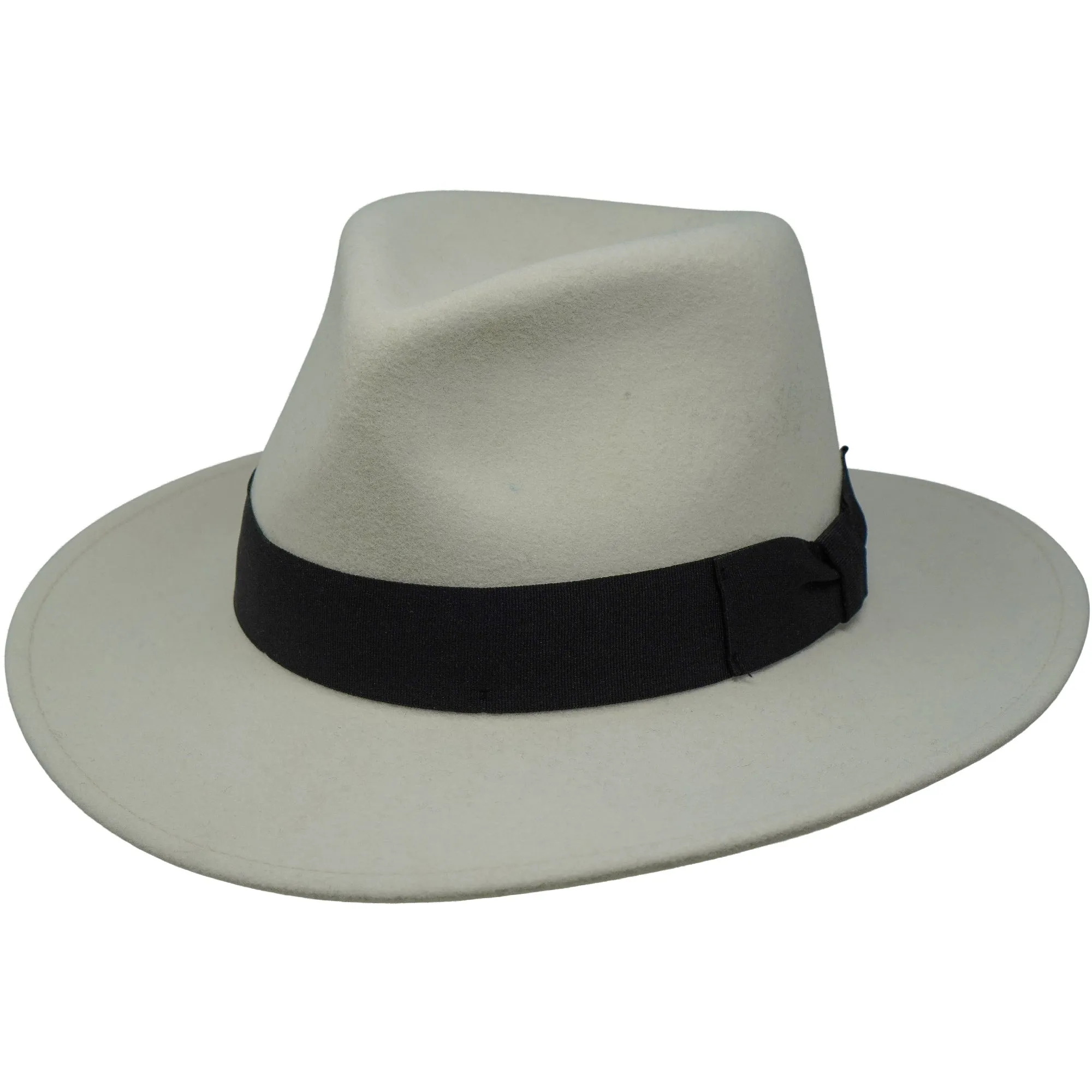 The Raw Lawrence - Flat Brimmed Fedora Trilby Felt Hat