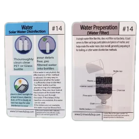 Tip Card #14 Solar Water Disinfection and Water Filter : How to Purify Water with the Sun and a DIY Water Pre Filter