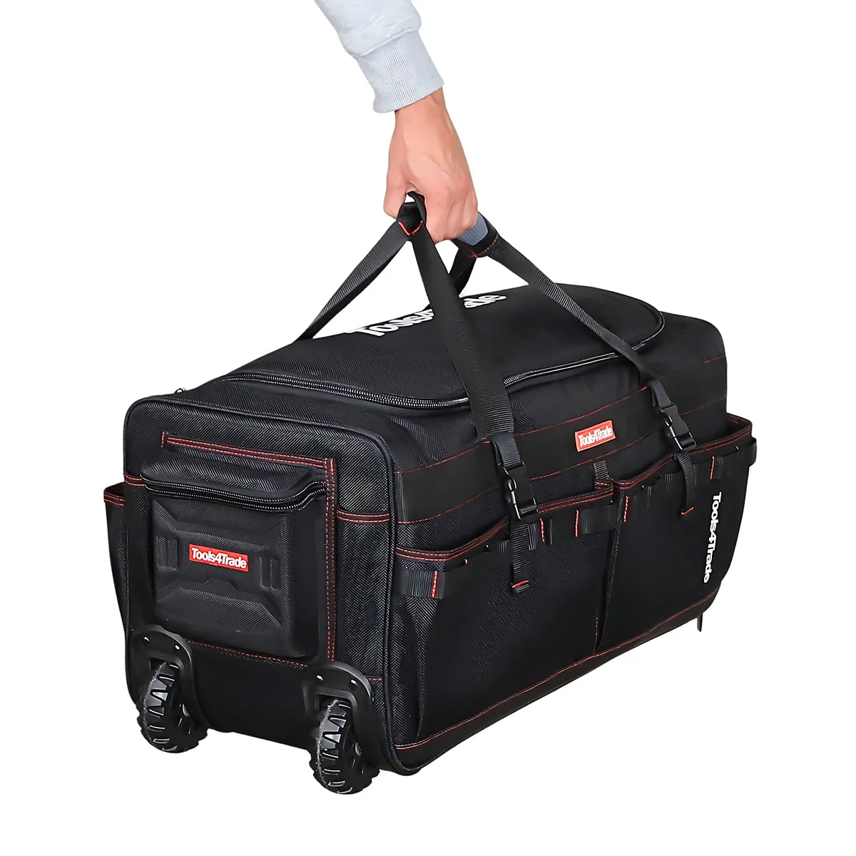 Tools4Trade 26" Heavy Duty Tool Bag with Wheels Black