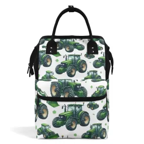 Tracor Pattern Diaper Bag Tractor Large Capacity Diaper Bag Mummy Backpack Nursing Bag