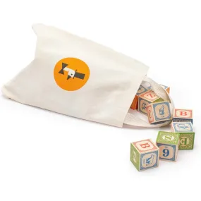 Uncle Goose ABC Blocks with Canvas Bag - Made in USA