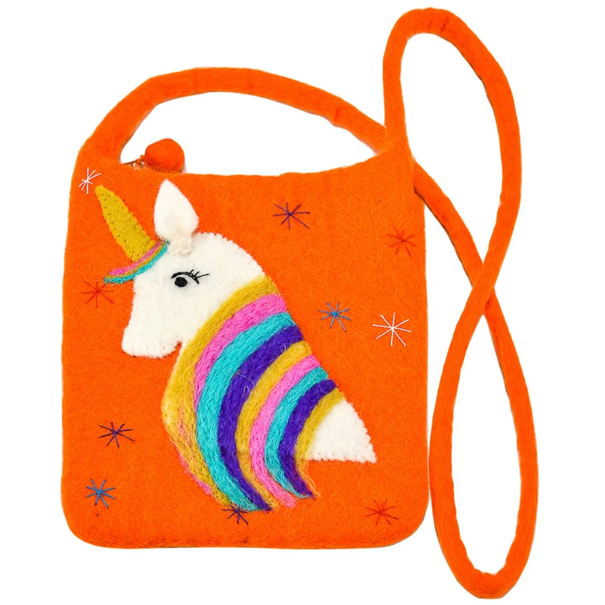 Unicorn with Stars Cross-Body Bag