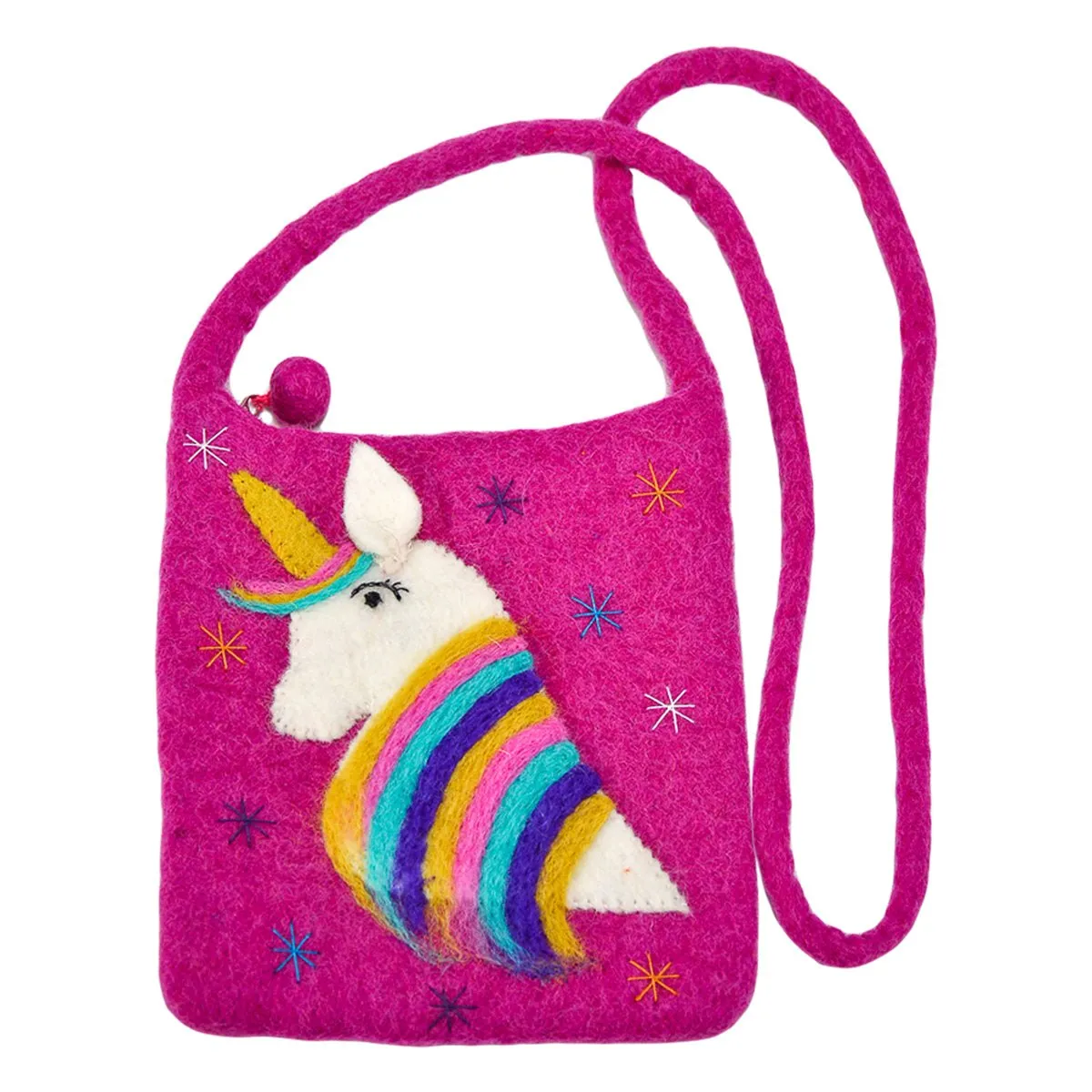 Unicorn with Stars Cross-Body Bag