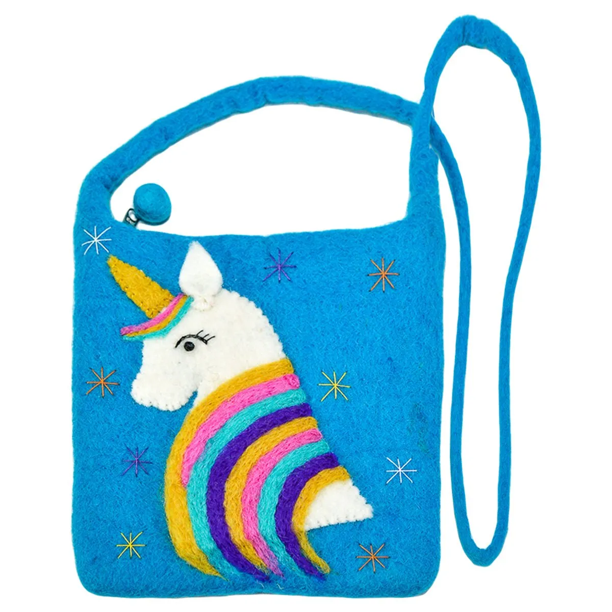 Unicorn with Stars Cross-Body Bag