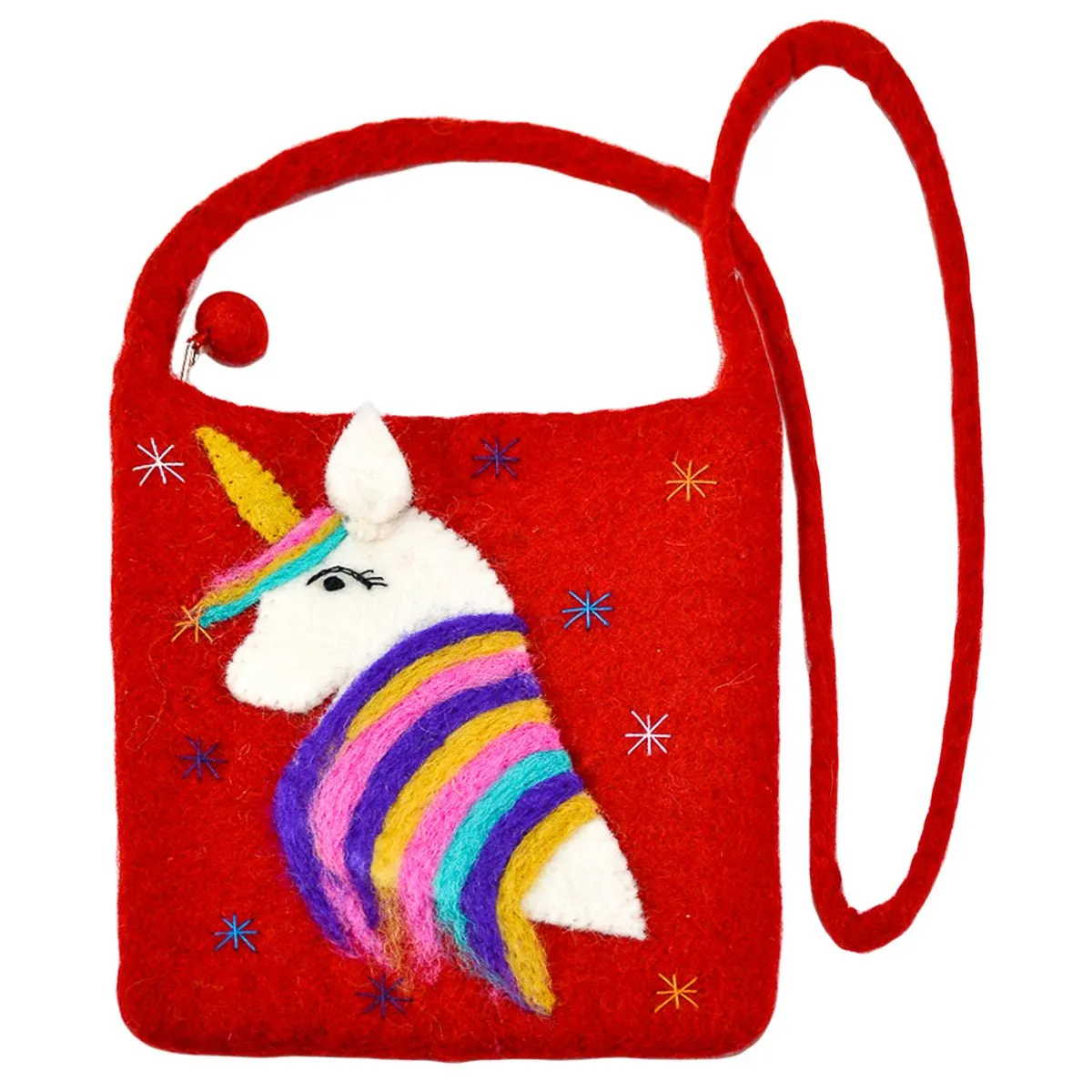 Unicorn with Stars Cross-Body Bag