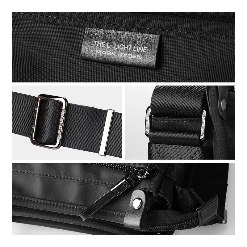 Urban Defender: Light Series Travel Waterproof Leather Sling Bag