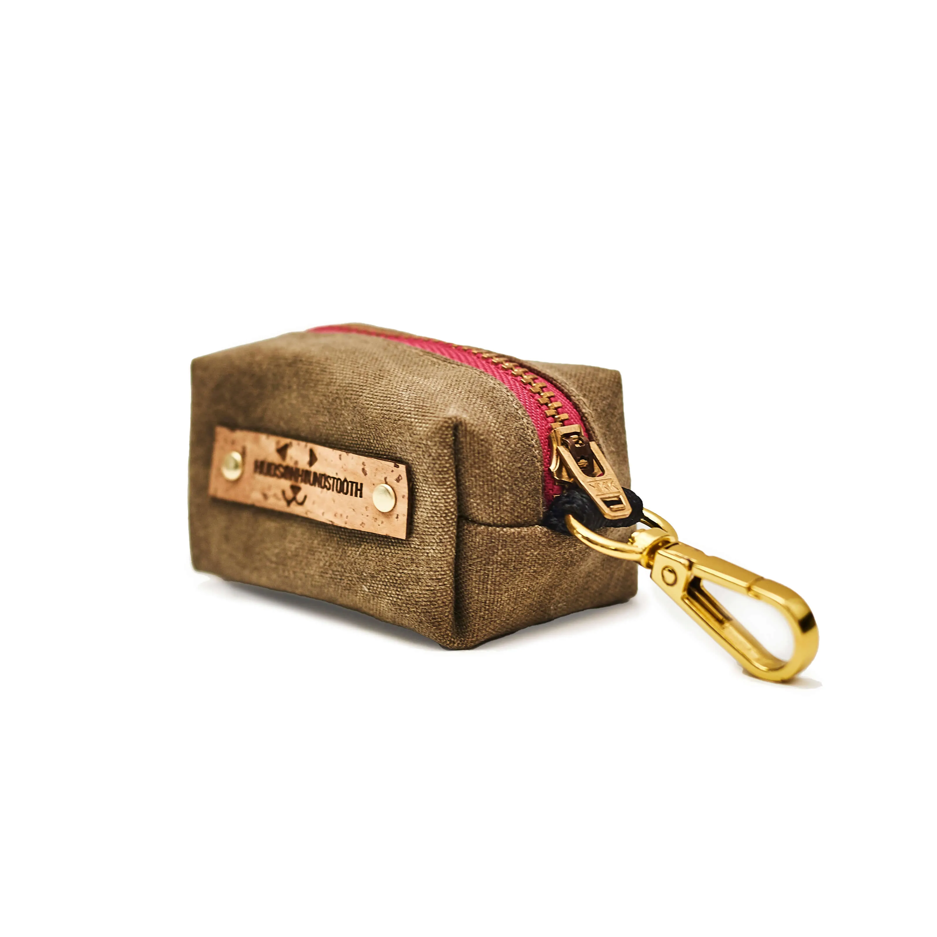 Waxed Tan Canvas Waste Bag Dispenser