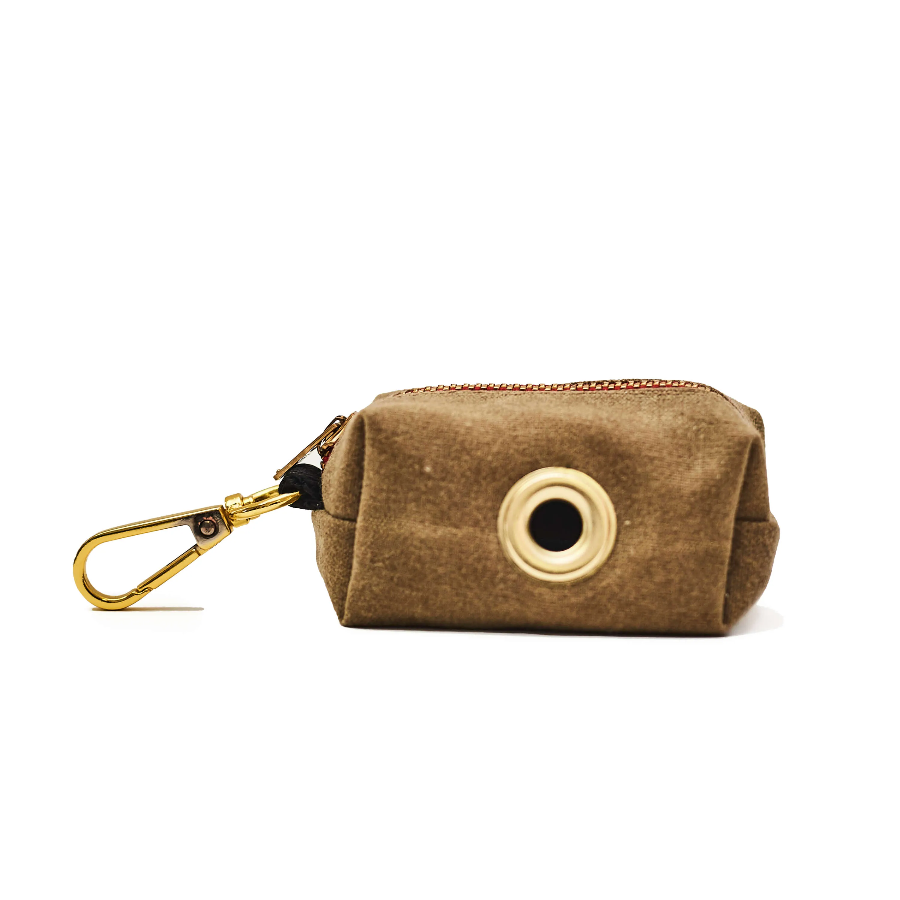 Waxed Tan Canvas Waste Bag Dispenser