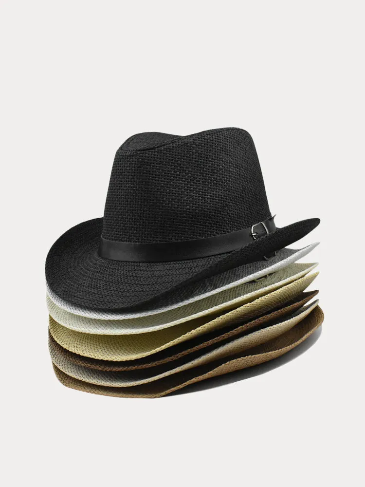 Western Cowboy Woven Straw Hat