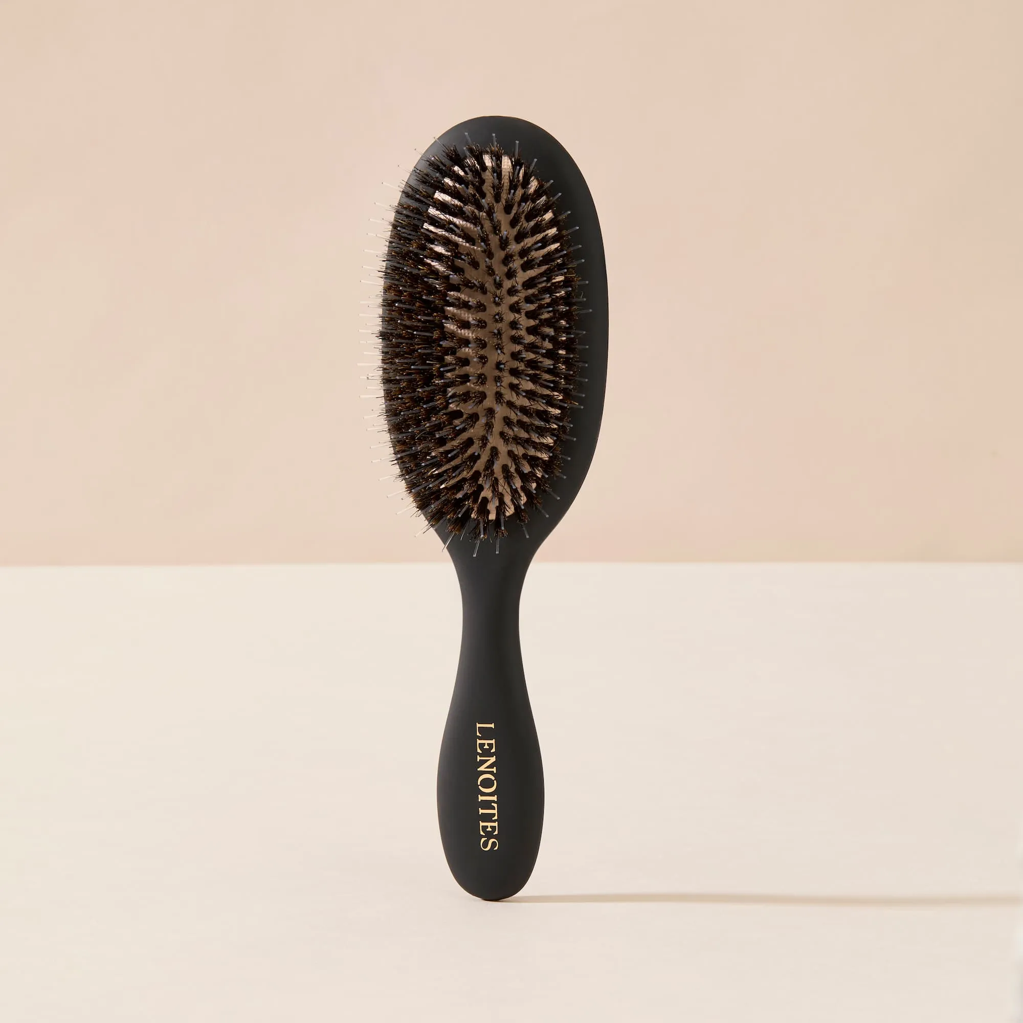 Wild Boar Hair Brush with Cleaning Tool