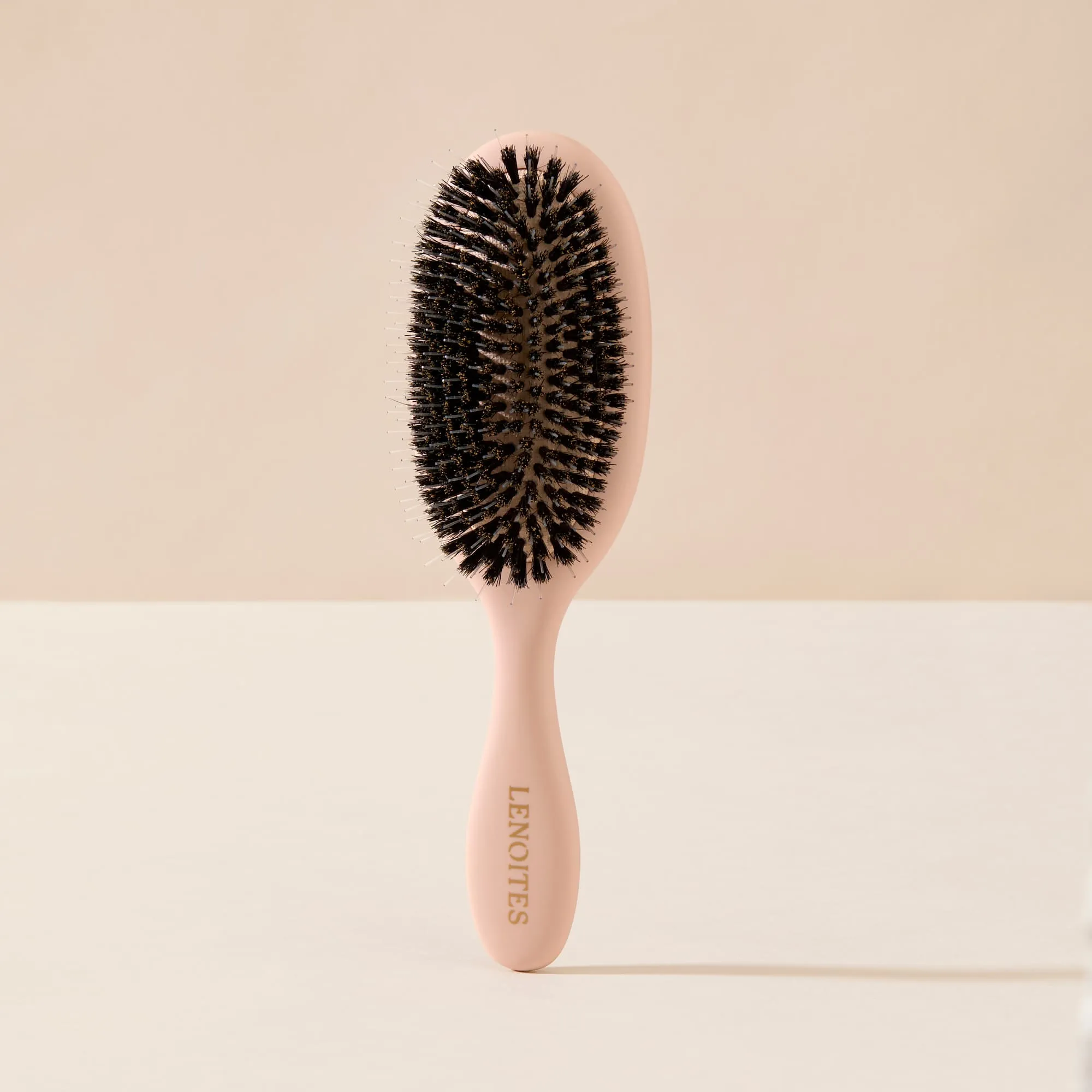 Wild Boar Hair Brush with Cleaning Tool