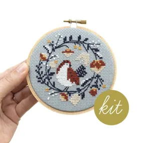 Winter Bird Kit (Counted Cross Stitch)