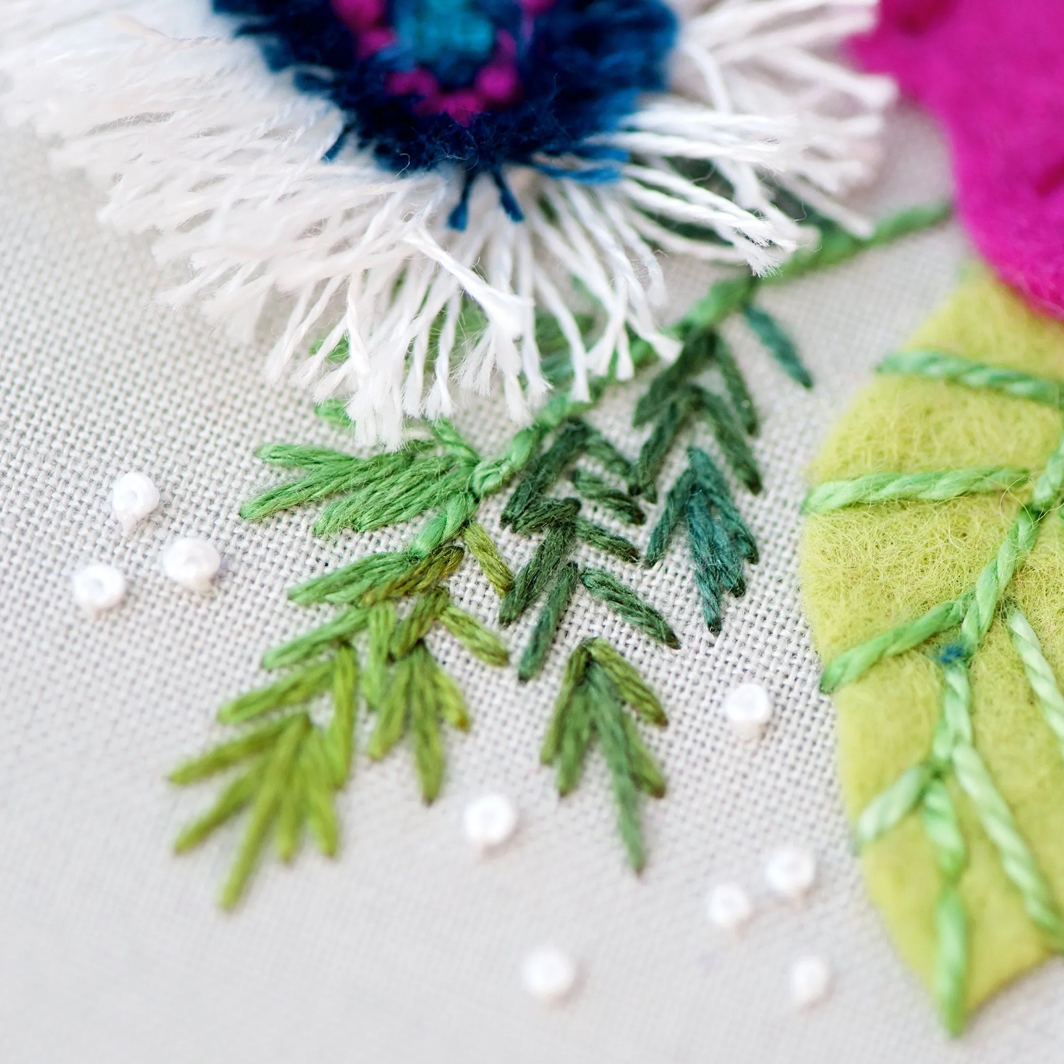 Winter Bouquet - Embroidery Supply Kit