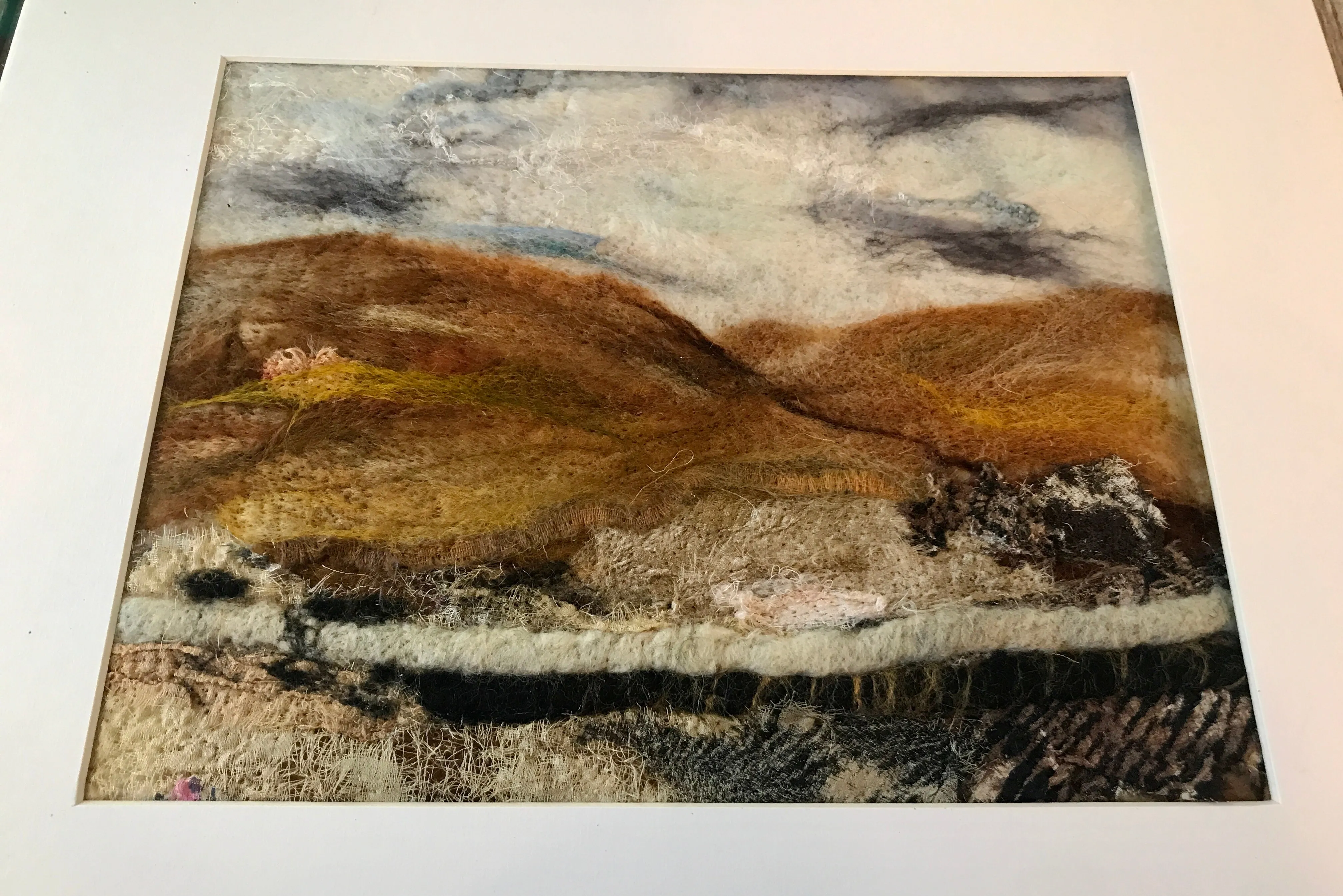 Wool Painting, Montana Bluffs